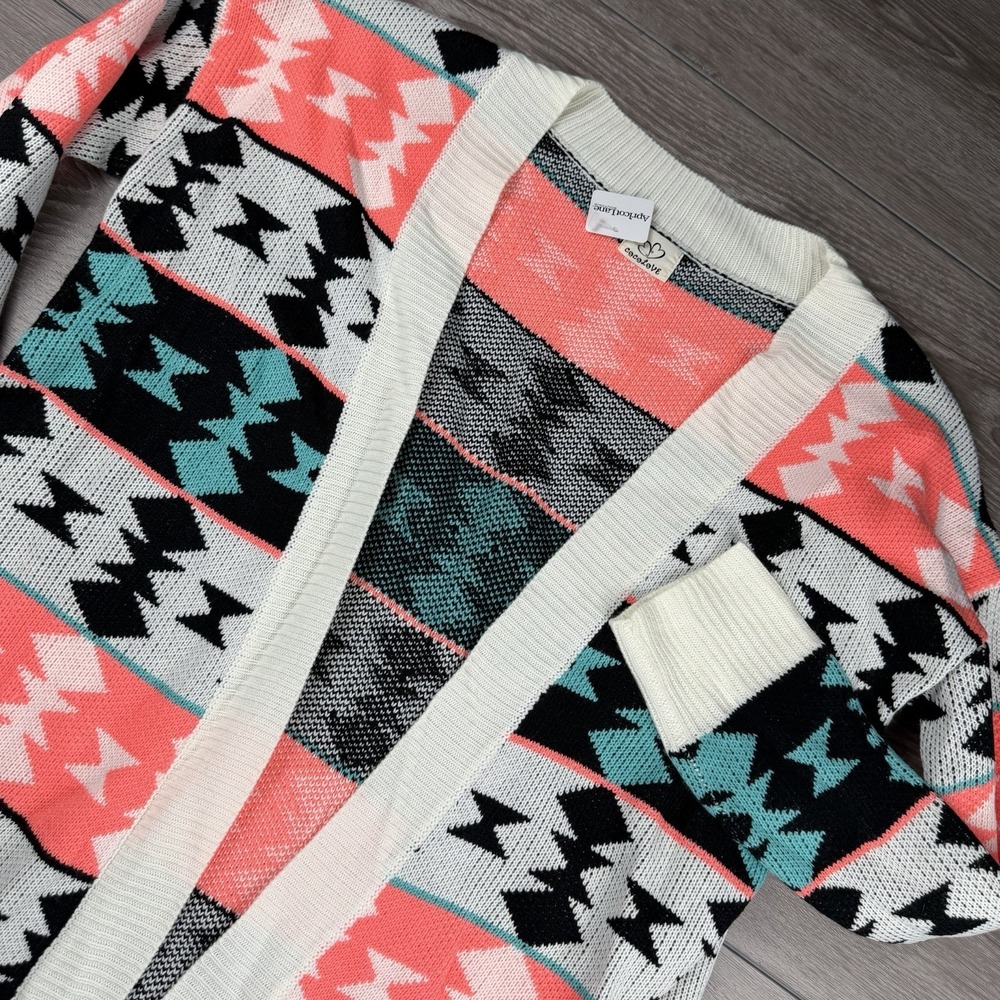 Cocolove Women's‎ Women's Aztec Print Kimono Cardigan Sweater Multicolor M/L